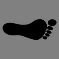 Zippy Clip - Foot Imprint Tag